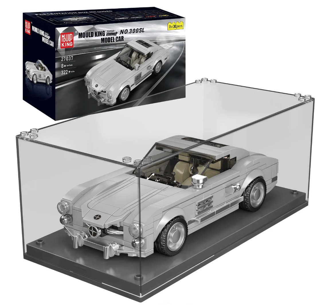 Historischer Sportwagen 300SL mit Displaybox