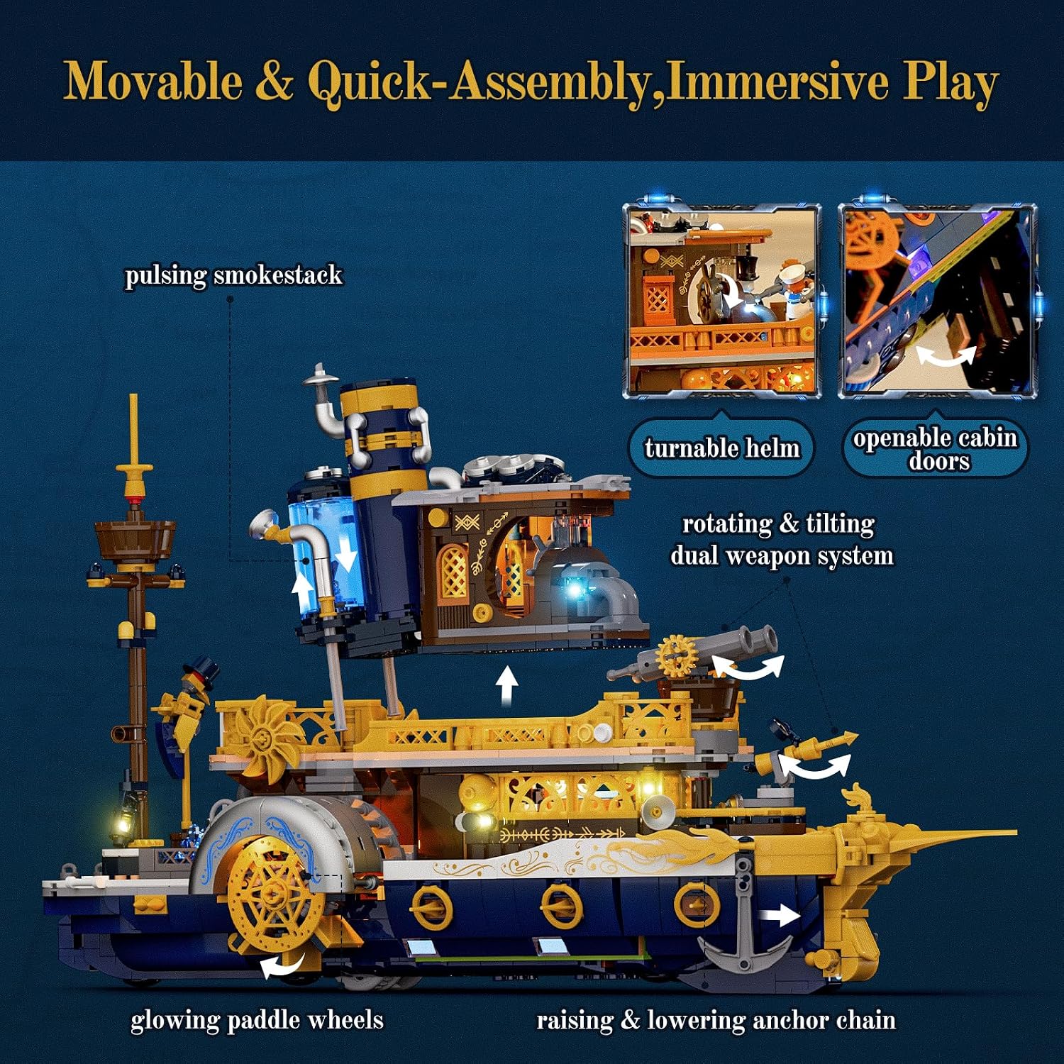 Steampunk Steamship