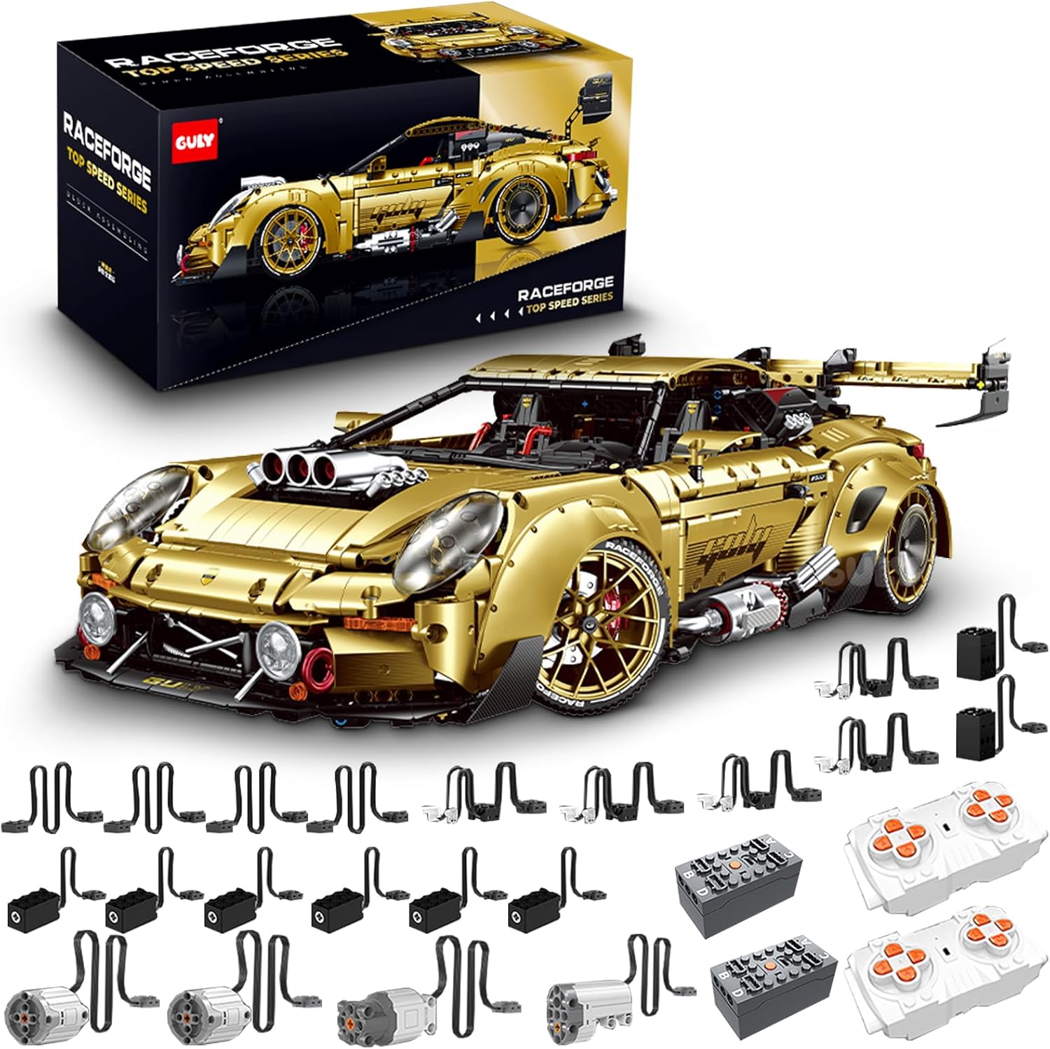 Raceforge Electroplating Golden Sportscar GT3